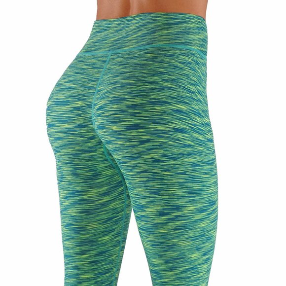 Pants - Two Tone Yoga Dry-Fit Workout Capris